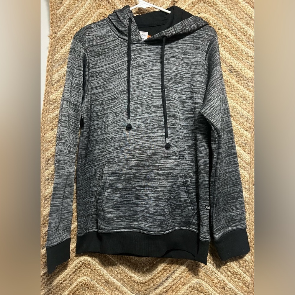 Huntington BC Men's Two Tone Grey Pullover Sweatshirt/Hoodie,Size Small